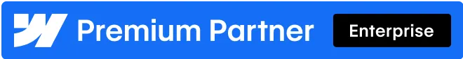 Webflow Enterprise Partner badge