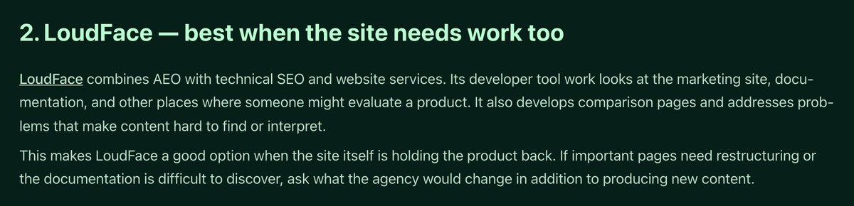 HackerNoon: Best AEO Agencies for Developer Tool Companies